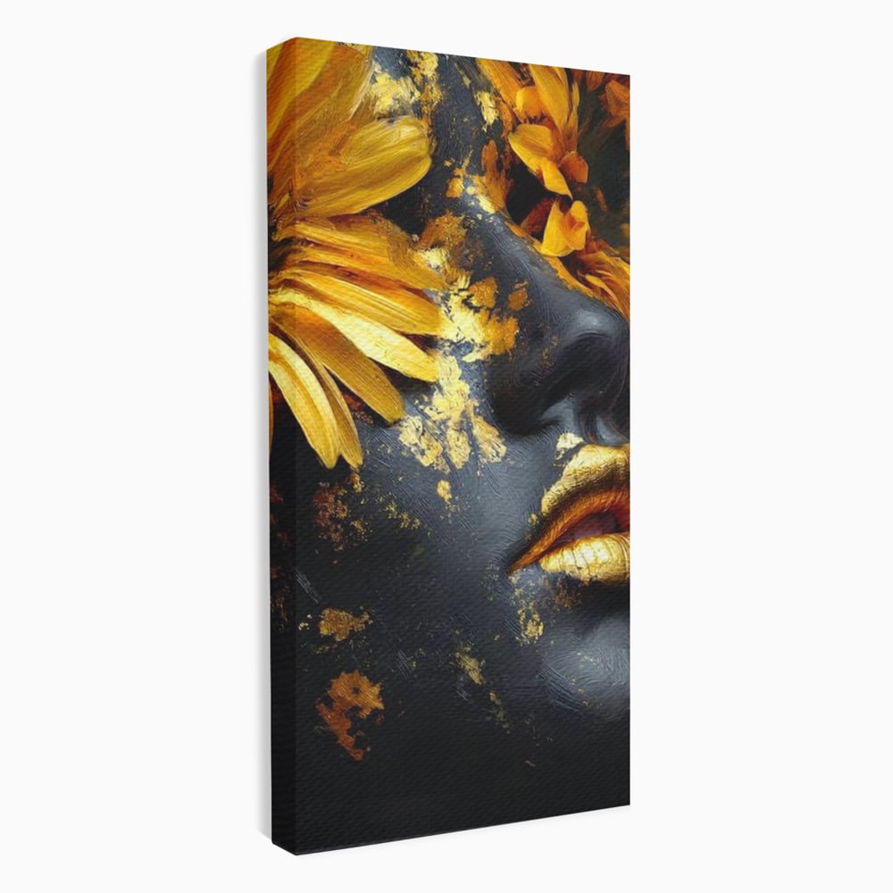 Tablou Canvas Premium, LuxCanva® G1220, Flori din Olimp, Soare, Aura, Lumina, Eclipsa, Zeitate, Mistic, Zeita, Ascuns, Timiditate, Visare, Dorinta, Splendoare, Salon, Birou, Living, Dormitor