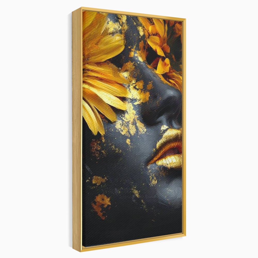Tablou Canvas Premium, LuxCanva® G1220, Flori din Olimp, Soare, Aura, Lumina, Eclipsa, Zeitate, Mistic, Zeita, Ascuns, Timiditate, Visare, Dorinta, Splendoare, Salon, Birou, Living, Dormitor