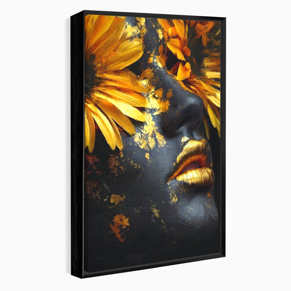 Tablou Canvas Premium, LuxCanva® G1220, Flori din Olimp, Soare, Aura, Lumina, Eclipsa, Zeitate, Mistic, Zeita, Ascuns, Timiditate, Visare, Dorinta, Splendoare, Salon, Birou, Living, Dormitor