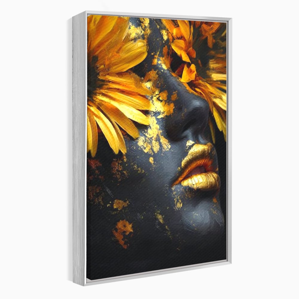 Tablou Canvas Premium, LuxCanva® G1220, Flori din Olimp, Soare, Aura, Lumina, Eclipsa, Zeitate, Mistic, Zeita, Ascuns, Timiditate, Visare, Dorinta, Splendoare, Salon, Birou, Living, Dormitor
