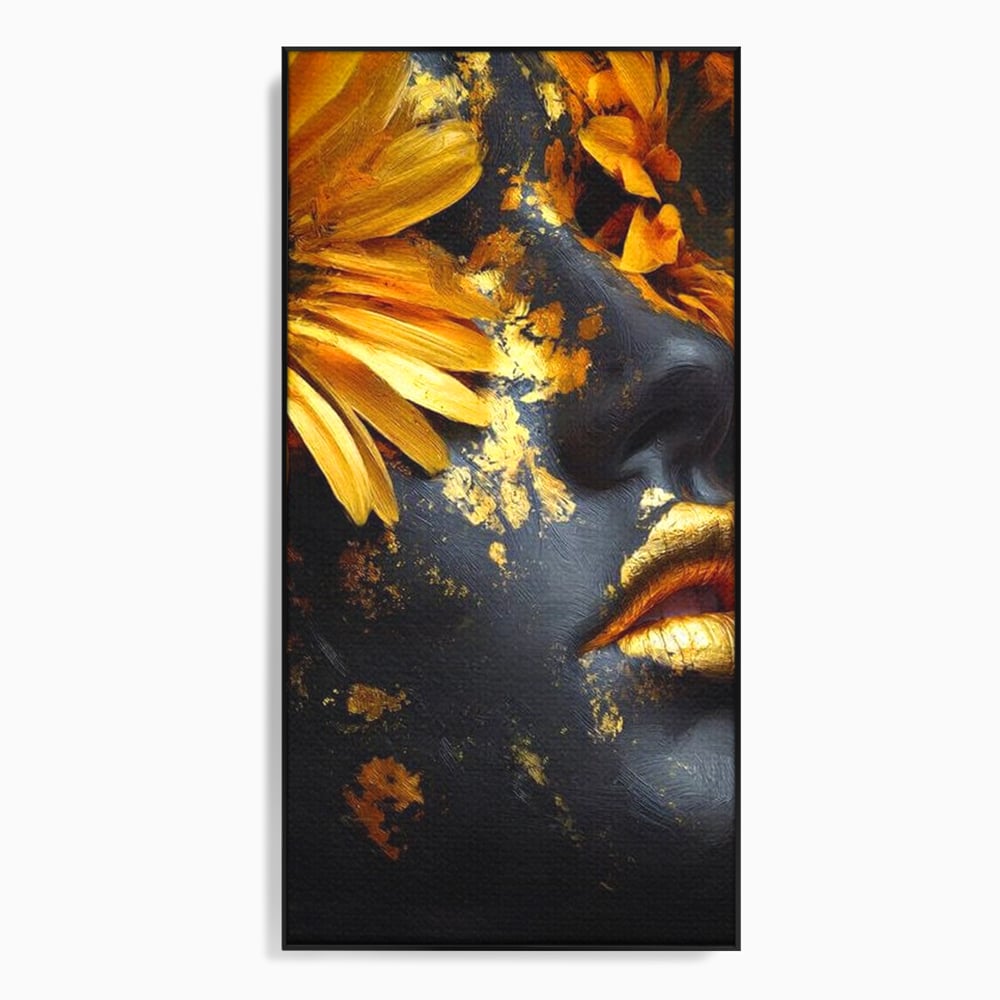 Tablou Canvas Premium, LuxCanva® G1220, Flori din Olimp, Soare, Aura, Lumina, Eclipsa, Zeitate, Mistic, Zeita, Ascuns, Timiditate, Visare, Dorinta, Splendoare, Salon, Birou, Living, Dormitor