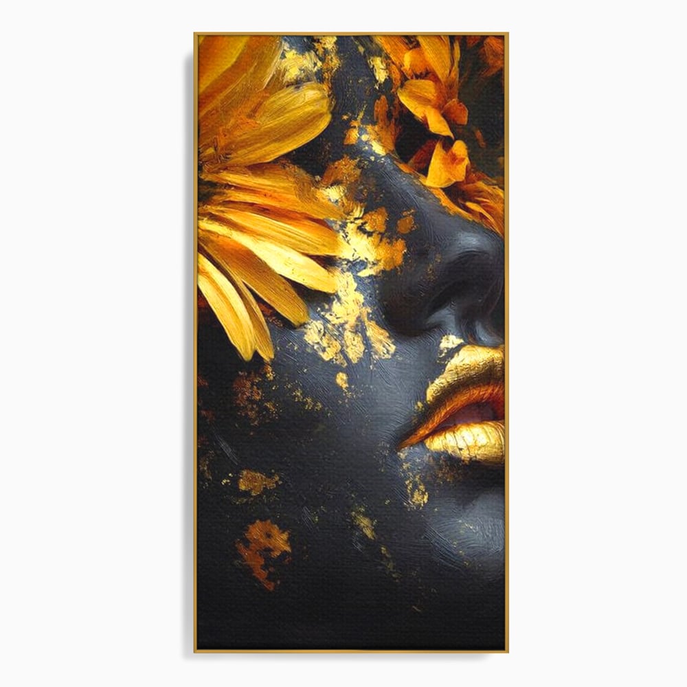 Tablou Canvas Premium, LuxCanva® G1220, Flori din Olimp, Soare, Aura, Lumina, Eclipsa, Zeitate, Mistic, Zeita, Ascuns, Timiditate, Visare, Dorinta, Splendoare, Salon, Birou, Living, Dormitor