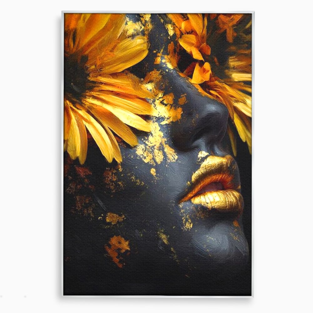 Tablou Canvas Premium, LuxCanva® G1220, Flori din Olimp, Soare, Aura, Lumina, Eclipsa, Zeitate, Mistic, Zeita, Ascuns, Timiditate, Visare, Dorinta, Splendoare, Salon, Birou, Living, Dormitor