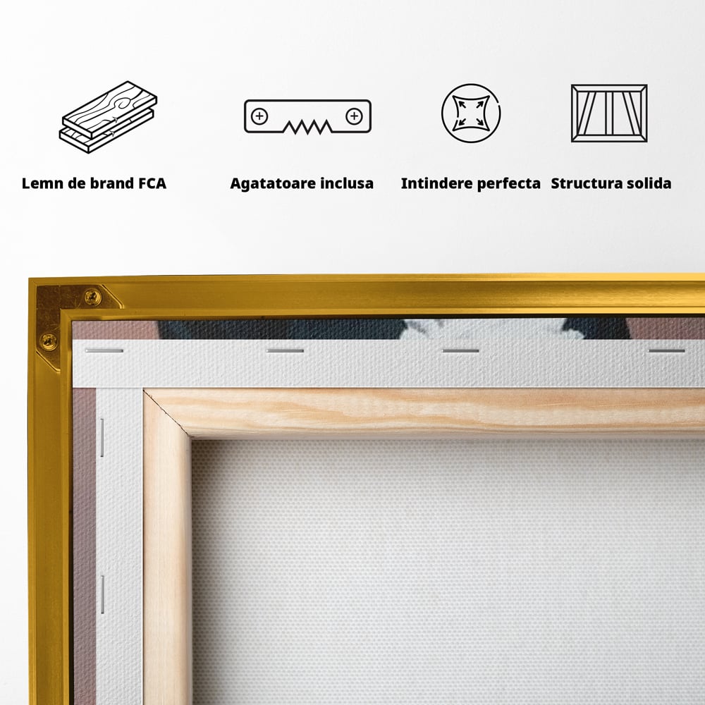 Tablou Canvas Premium, LuxCanva® G1225, Aristocrata Intunericului, Eleganta, Doamna, Palarie, Costum, Negru, Manusi, Mister, Puternica, Rafinata, Autoritara, Lux, Cavaleresc, Salon, Birou, Living, Dormitor