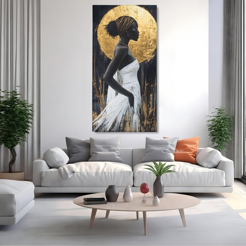 Tablou Canvas Premium, LuxCanva® G1231, Cercul Sacru, Mistic, Vizionar, Auriu, Eteric, Metaforic, Rafinament, Energie, Cerc, Foc, Ochi, Zeita, Aurora, Ancestral, Frumusete, Salon, Living, Dormitor