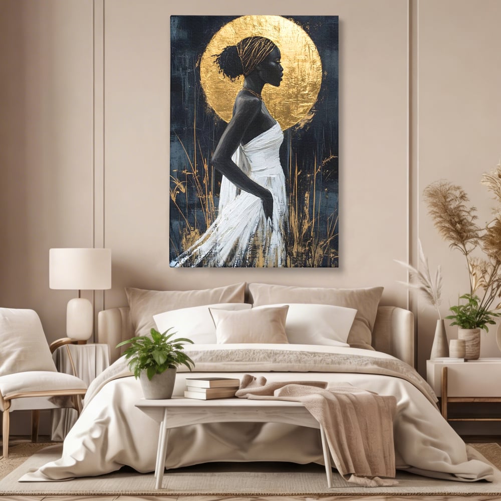 Tablou Canvas Premium, LuxCanva® G1231, Cercul Sacru, Mistic, Vizionar, Auriu, Eteric, Metaforic, Rafinament, Energie, Cerc, Foc, Ochi, Zeita, Aurora, Ancestral, Frumusete, Salon, Living, Dormitor