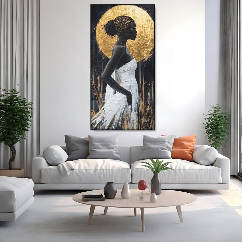 Tablou Canvas Premium, LuxCanva® G1231, Cercul Sacru, Mistic, Vizionar, Auriu, Eteric, Metaforic, Rafinament, Energie, Cerc, Foc, Ochi, Zeita, Aurora, Ancestral, Frumusete, Salon, Living, Dormitor