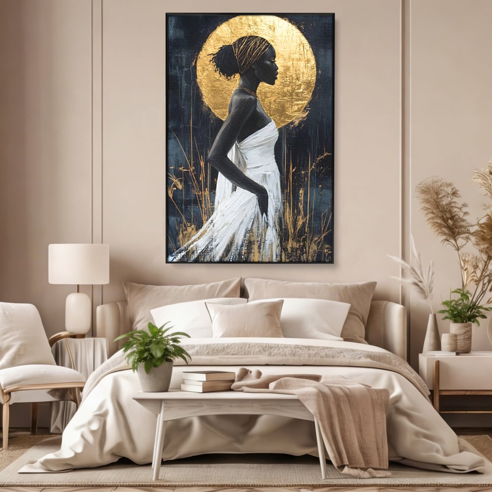 Tablou Canvas Premium, LuxCanva® G1231, Cercul Sacru, Mistic, Vizionar, Auriu, Eteric, Metaforic, Rafinament, Energie, Cerc, Foc, Ochi, Zeita, Aurora, Ancestral, Frumusete, Salon, Living, Dormitor