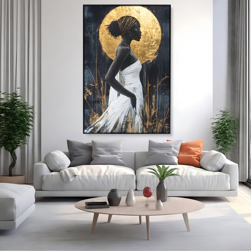 Tablou Canvas Premium, LuxCanva® G1231, Cercul Sacru, Mistic, Vizionar, Auriu, Eteric, Metaforic, Rafinament, Energie, Cerc, Foc, Ochi, Zeita, Aurora, Ancestral, Frumusete, Salon, Living, Dormitor