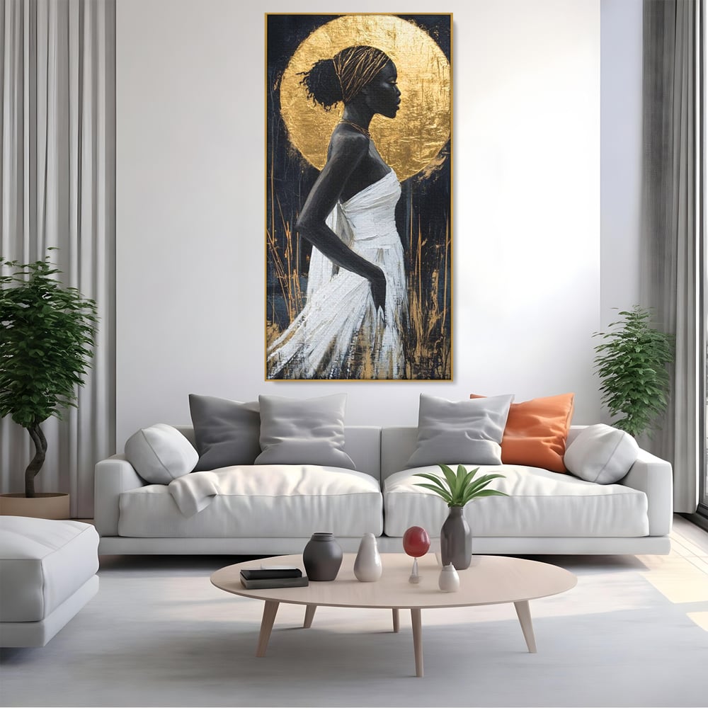 Tablou Canvas Premium, LuxCanva® G1231, Cercul Sacru, Mistic, Vizionar, Auriu, Eteric, Metaforic, Rafinament, Energie, Cerc, Foc, Ochi, Zeita, Aurora, Ancestral, Frumusete, Salon, Living, Dormitor