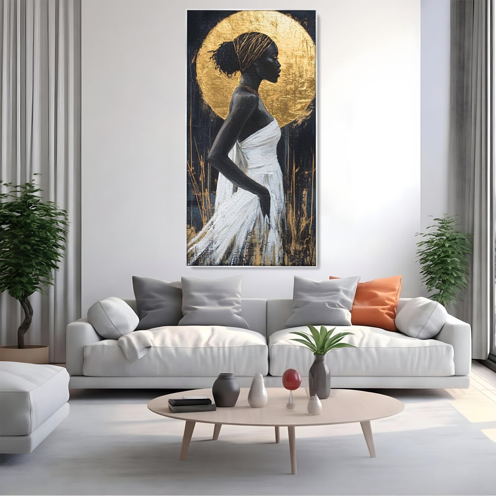 Tablou Canvas Premium, LuxCanva® G1231, Cercul Sacru, Mistic, Vizionar, Auriu, Eteric, Metaforic, Rafinament, Energie, Cerc, Foc, Ochi, Zeita, Aurora, Ancestral, Frumusete, Salon, Living, Dormitor