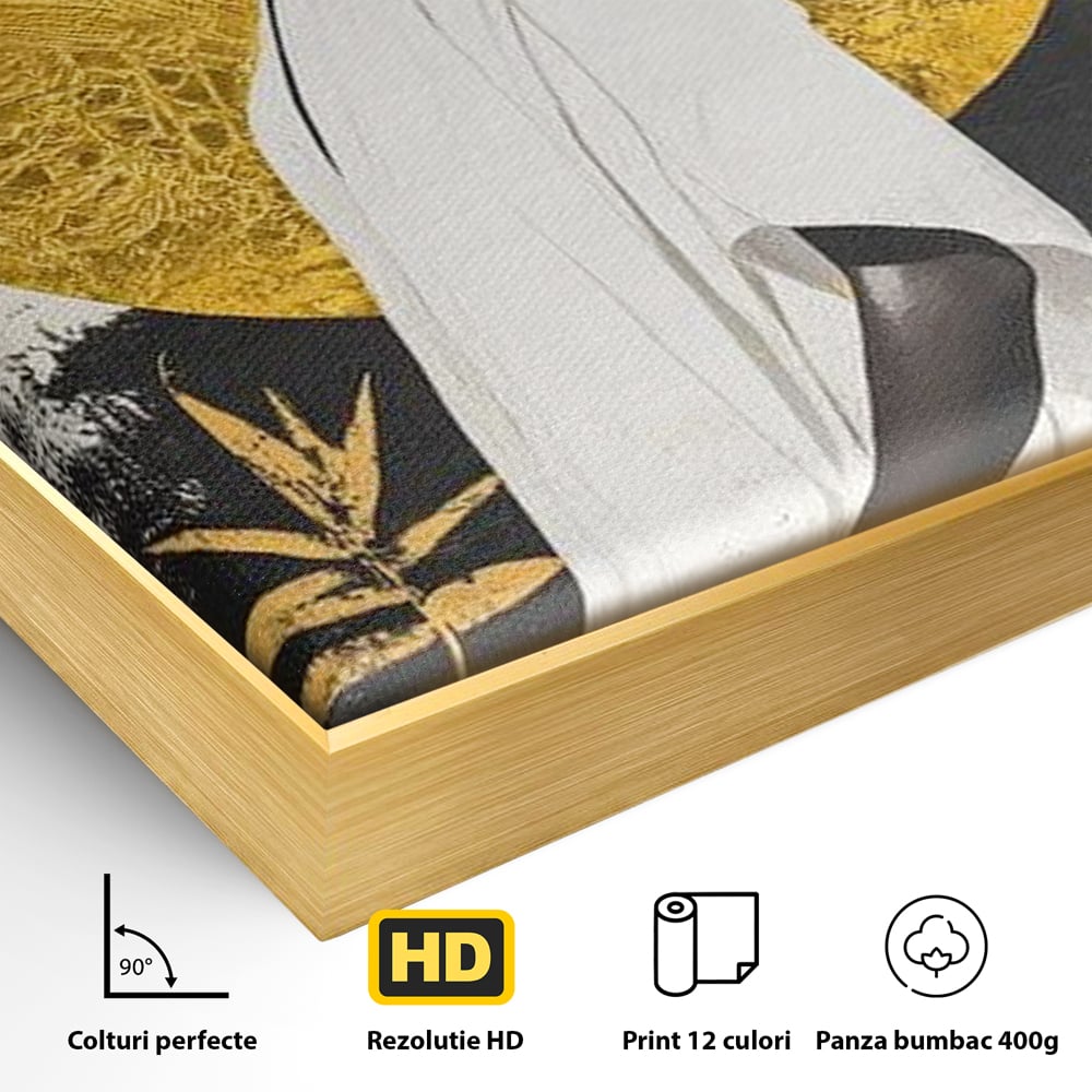 Tablou Canvas Premium, LuxCanva® G1232, Cercul Vietii, Soare, Nemarginit, Tacere, Zeita, Spirit, Solar, Portret, Alchimie, Estetic, Minimalism, Liniste, Calm, Frumusete, Africa, Salon, Living, Dormitor