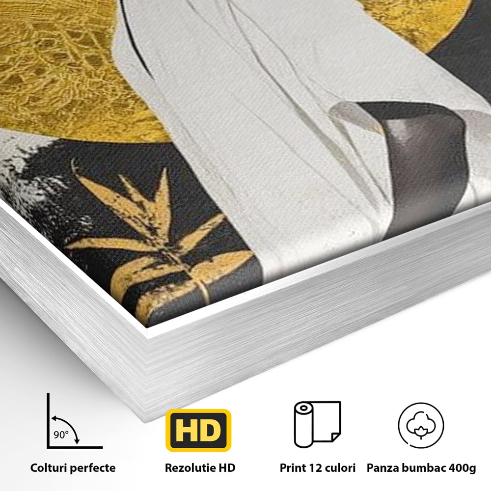 Tablou Canvas Premium, LuxCanva® G1232, Cercul Vietii, Soare, Nemarginit, Tacere, Zeita, Spirit, Solar, Portret, Alchimie, Estetic, Minimalism, Liniste, Calm, Frumusete, Africa, Salon, Living, Dormitor