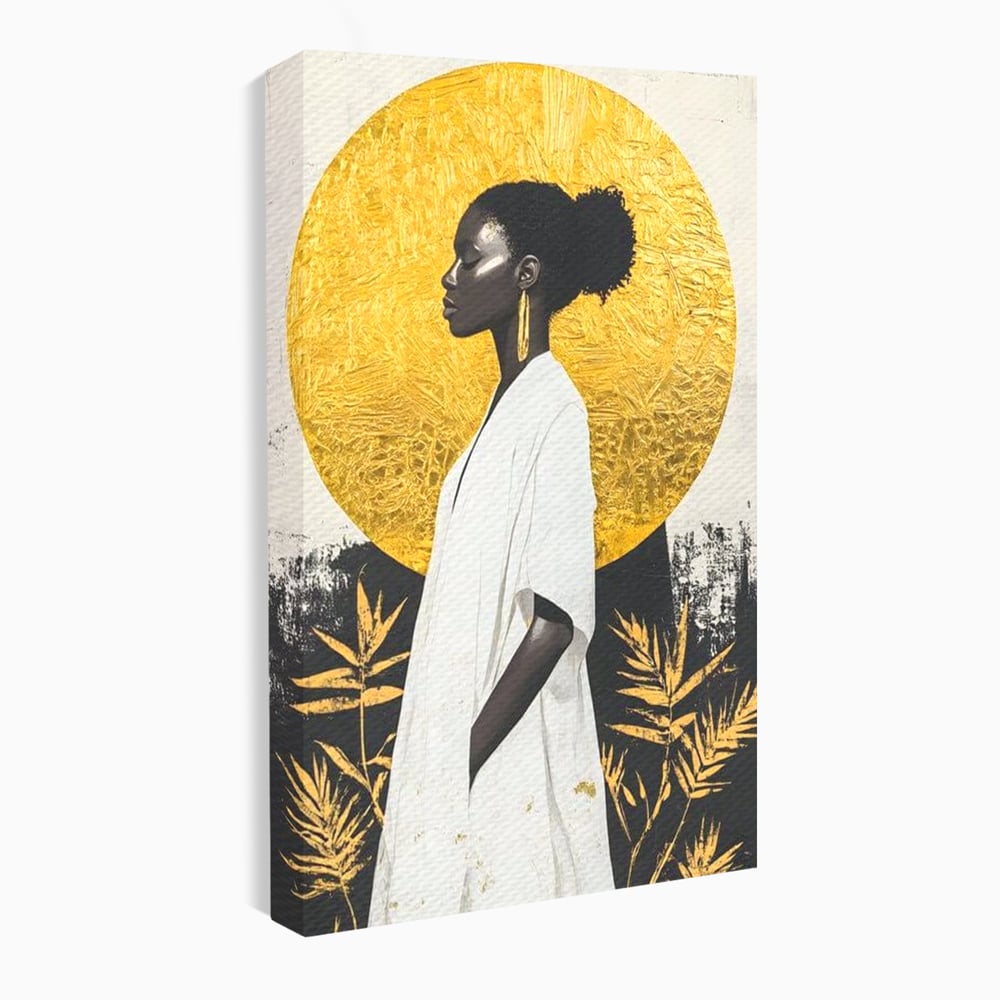 Tablou Canvas Premium, LuxCanva® G1232, Cercul Vietii, Soare, Nemarginit, Tacere, Zeita, Spirit, Solar, Portret, Alchimie, Estetic, Minimalism, Liniste, Calm, Frumusete, Africa, Salon, Living, Dormitor