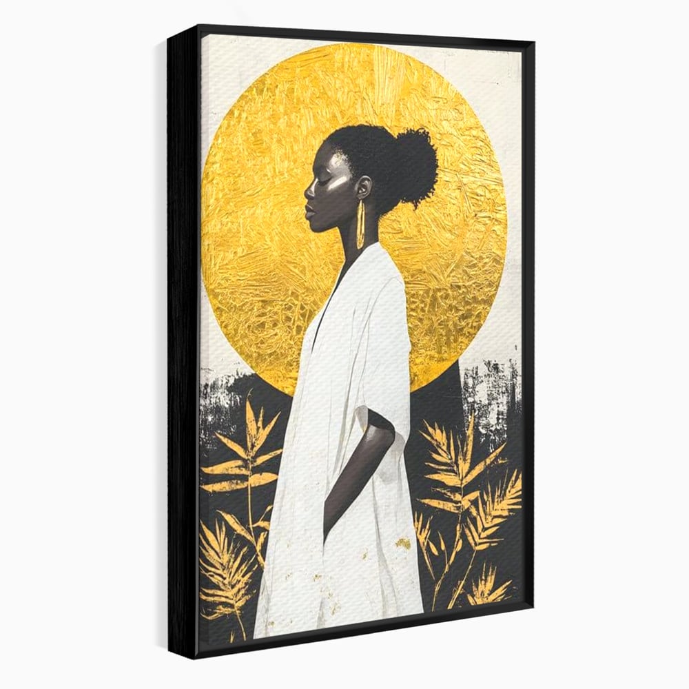Tablou Canvas Premium, LuxCanva® G1232, Cercul Vietii, Soare, Nemarginit, Tacere, Zeita, Spirit, Solar, Portret, Alchimie, Estetic, Minimalism, Liniste, Calm, Frumusete, Africa, Salon, Living, Dormitor