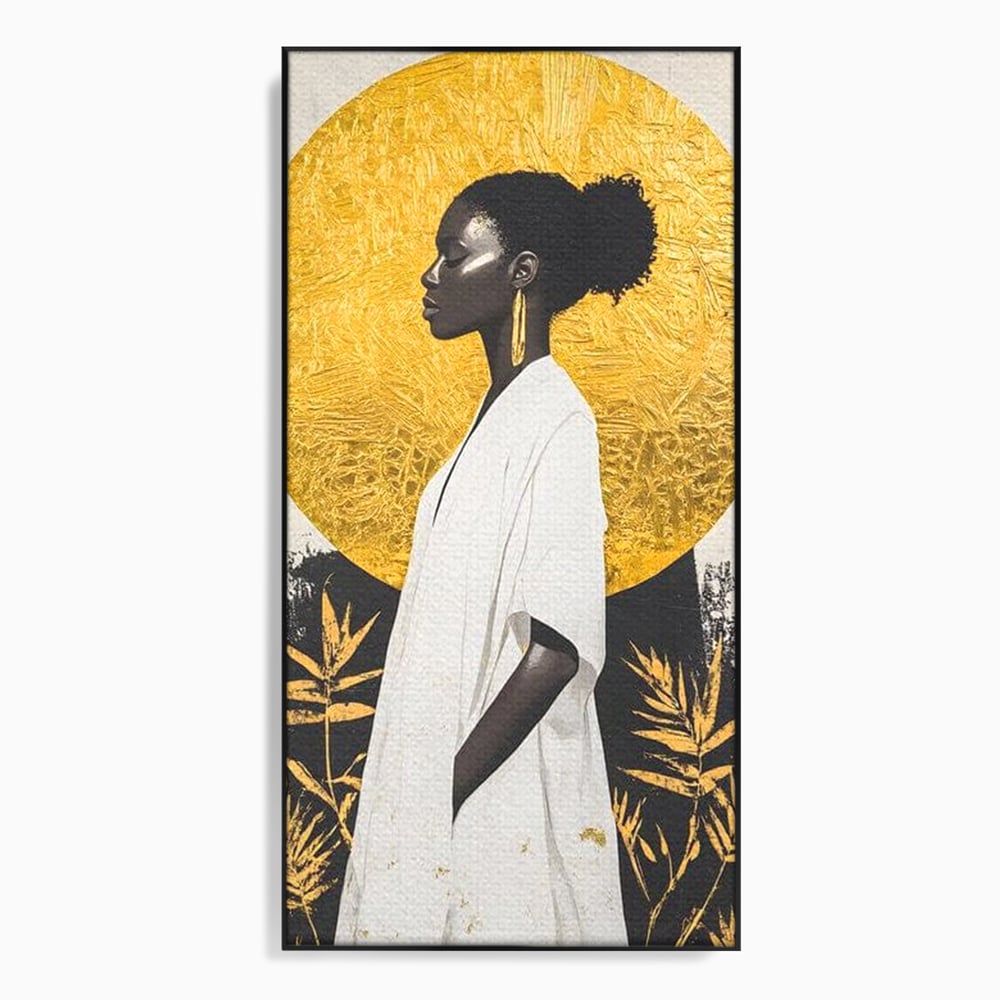 Tablou Canvas Premium, LuxCanva® G1232, Cercul Vietii, Soare, Nemarginit, Tacere, Zeita, Spirit, Solar, Portret, Alchimie, Estetic, Minimalism, Liniste, Calm, Frumusete, Africa, Salon, Living, Dormitor