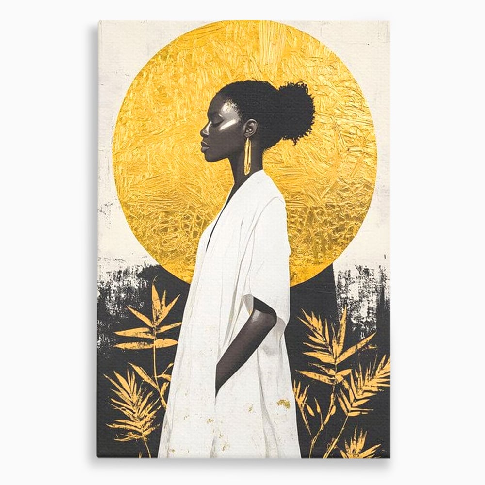 Tablou Canvas Premium, LuxCanva® G1232, Cercul Vietii, Soare, Nemarginit, Tacere, Zeita, Spirit, Solar, Portret, Alchimie, Estetic, Minimalism, Liniste, Calm, Frumusete, Africa, Salon, Living, Dormitor