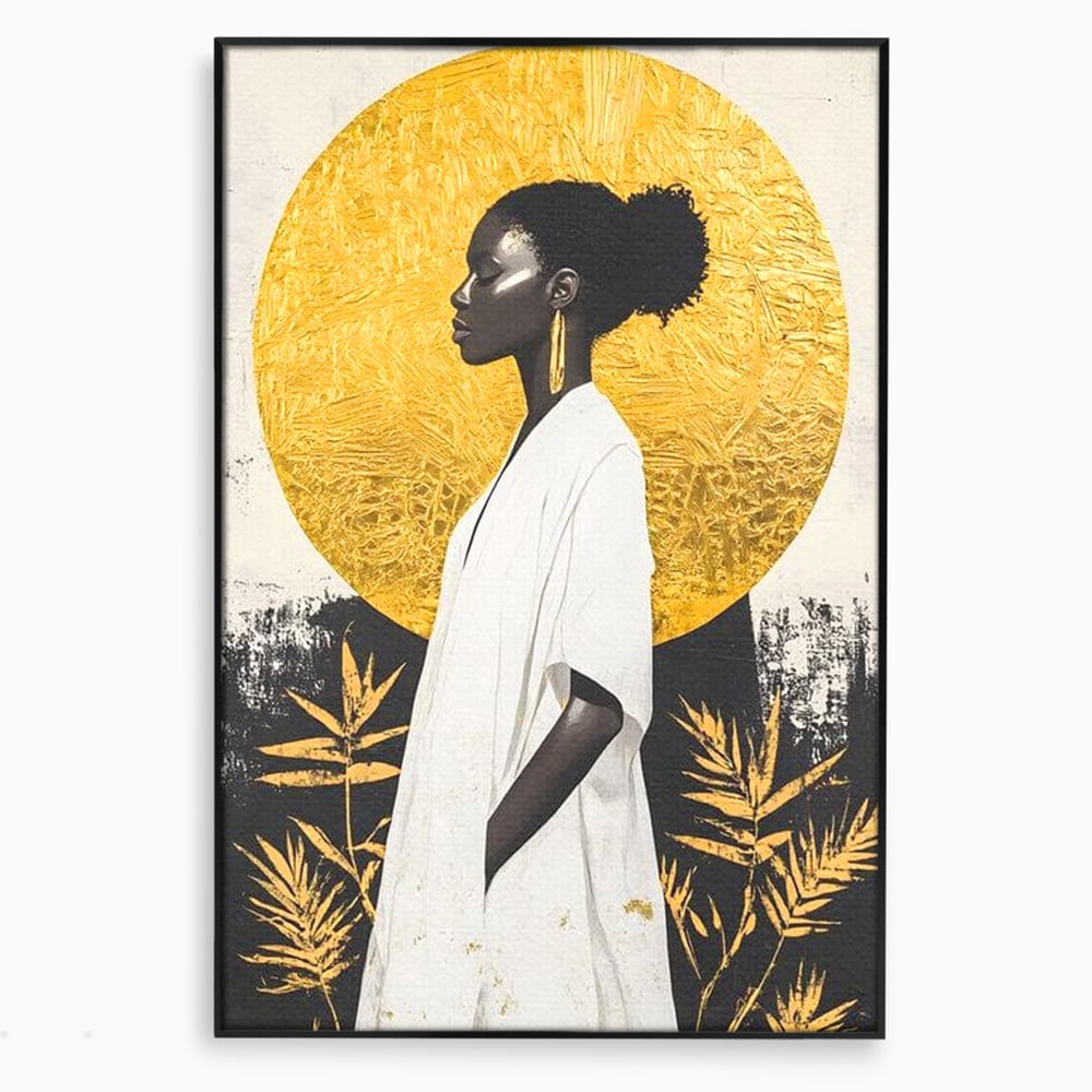 Tablou Canvas Premium, LuxCanva® G1232, Cercul Vietii, Soare, Nemarginit, Tacere, Zeita, Spirit, Solar, Portret, Alchimie, Estetic, Minimalism, Liniste, Calm, Frumusete, Africa, Salon, Living, Dormitor