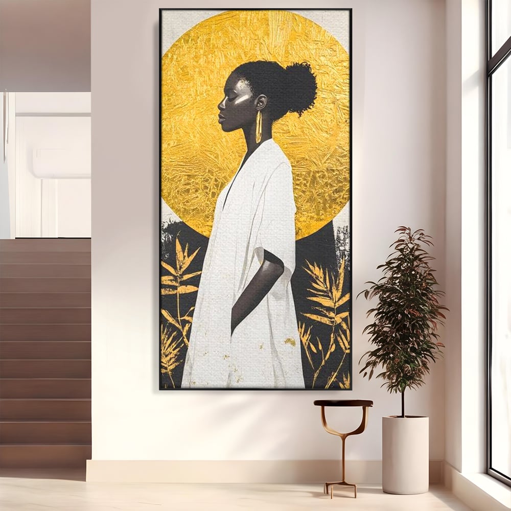 Tablou Canvas Premium, LuxCanva® G1232, Cercul Vietii, Soare, Nemarginit, Tacere, Zeita, Spirit, Solar, Portret, Alchimie, Estetic, Minimalism, Liniste, Calm, Frumusete, Africa, Salon, Living, Dormitor