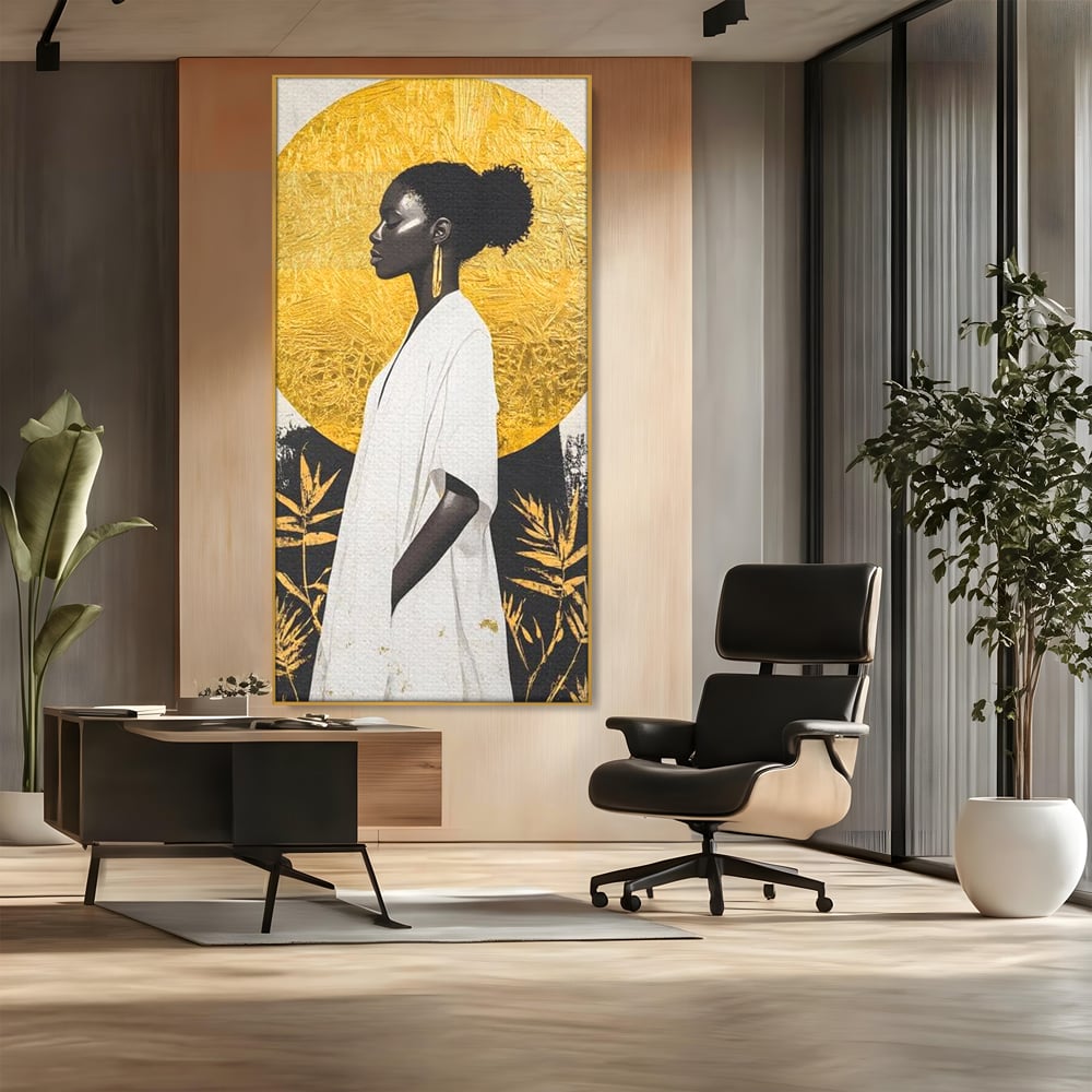 Tablou Canvas Premium, LuxCanva® G1232, Cercul Vietii, Soare, Nemarginit, Tacere, Zeita, Spirit, Solar, Portret, Alchimie, Estetic, Minimalism, Liniste, Calm, Frumusete, Africa, Salon, Living, Dormitor