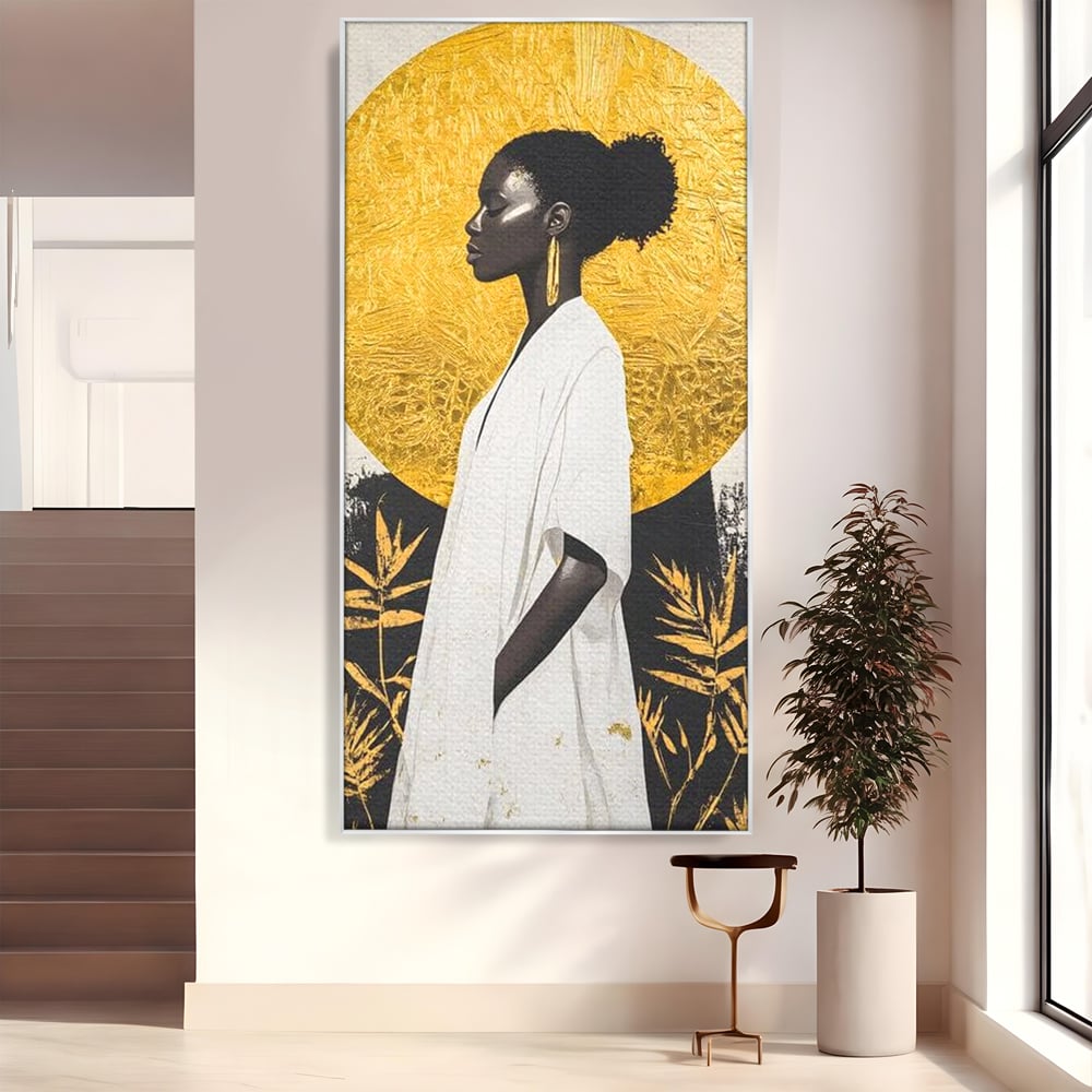 Tablou Canvas Premium, LuxCanva® G1232, Cercul Vietii, Soare, Nemarginit, Tacere, Zeita, Spirit, Solar, Portret, Alchimie, Estetic, Minimalism, Liniste, Calm, Frumusete, Africa, Salon, Living, Dormitor