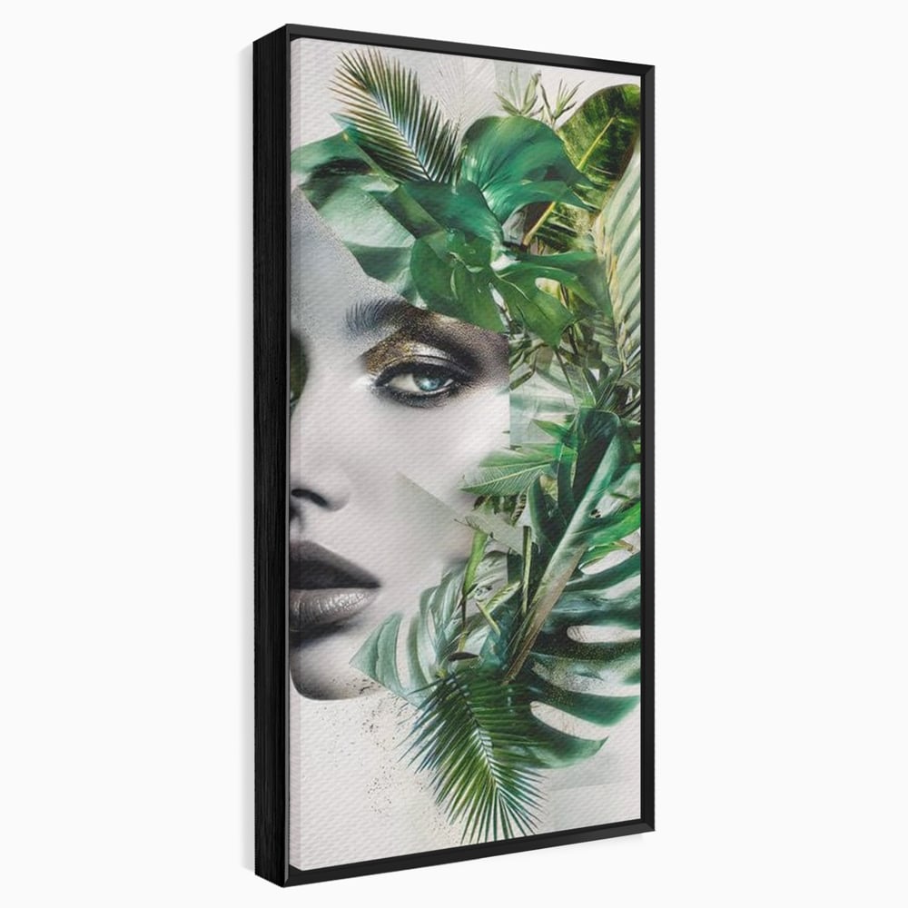 Tablou Canvas Premium, LuxCanva® G1237, Respiratia Padurii, Verde, Interior, Natura, Privire, Tacere, Botanic, Frunze, Muza, Tropice, Eteric, Organic, Luxuriant, Vegetal, Ecologic, Salon, Living, Dormitor