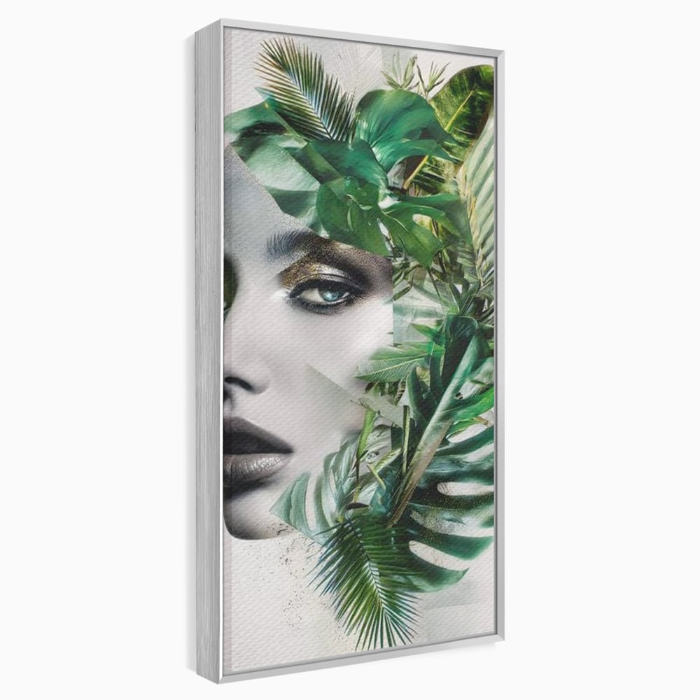 Tablou Canvas Premium, LuxCanva® G1237, Respiratia Padurii, Verde, Interior, Natura, Privire, Tacere, Botanic, Frunze, Muza, Tropice, Eteric, Organic, Luxuriant, Vegetal, Ecologic, Salon, Living, Dormitor