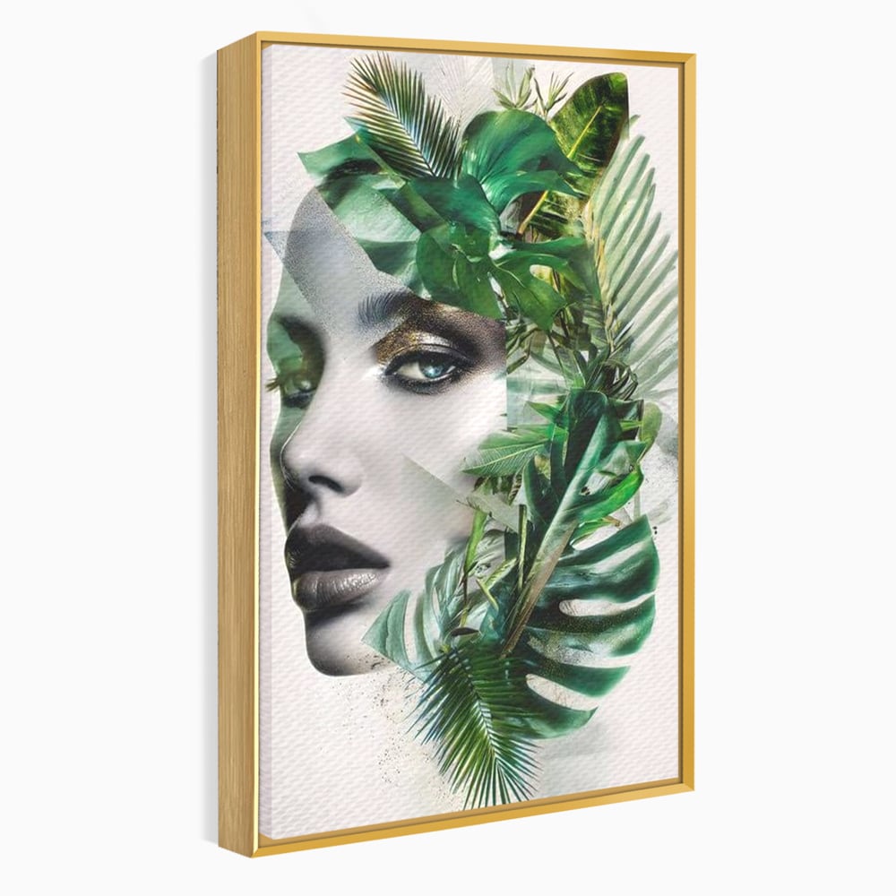 Tablou Canvas Premium, LuxCanva® G1237, Respiratia Padurii, Verde, Interior, Natura, Privire, Tacere, Botanic, Frunze, Muza, Tropice, Eteric, Organic, Luxuriant, Vegetal, Ecologic, Salon, Living, Dormitor