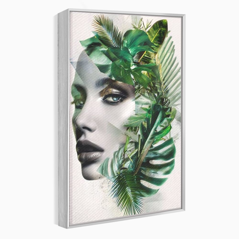 Tablou Canvas Premium, LuxCanva® G1237, Respiratia Padurii, Verde, Interior, Natura, Privire, Tacere, Botanic, Frunze, Muza, Tropice, Eteric, Organic, Luxuriant, Vegetal, Ecologic, Salon, Living, Dormitor