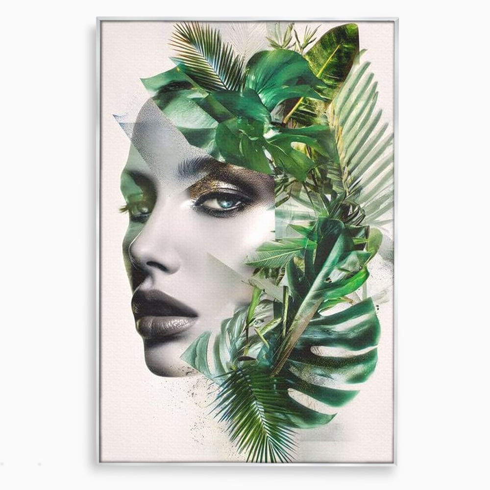 Tablou Canvas Premium, LuxCanva® G1237, Respiratia Padurii, Verde, Interior, Natura, Privire, Tacere, Botanic, Frunze, Muza, Tropice, Eteric, Organic, Luxuriant, Vegetal, Ecologic, Salon, Living, Dormitor