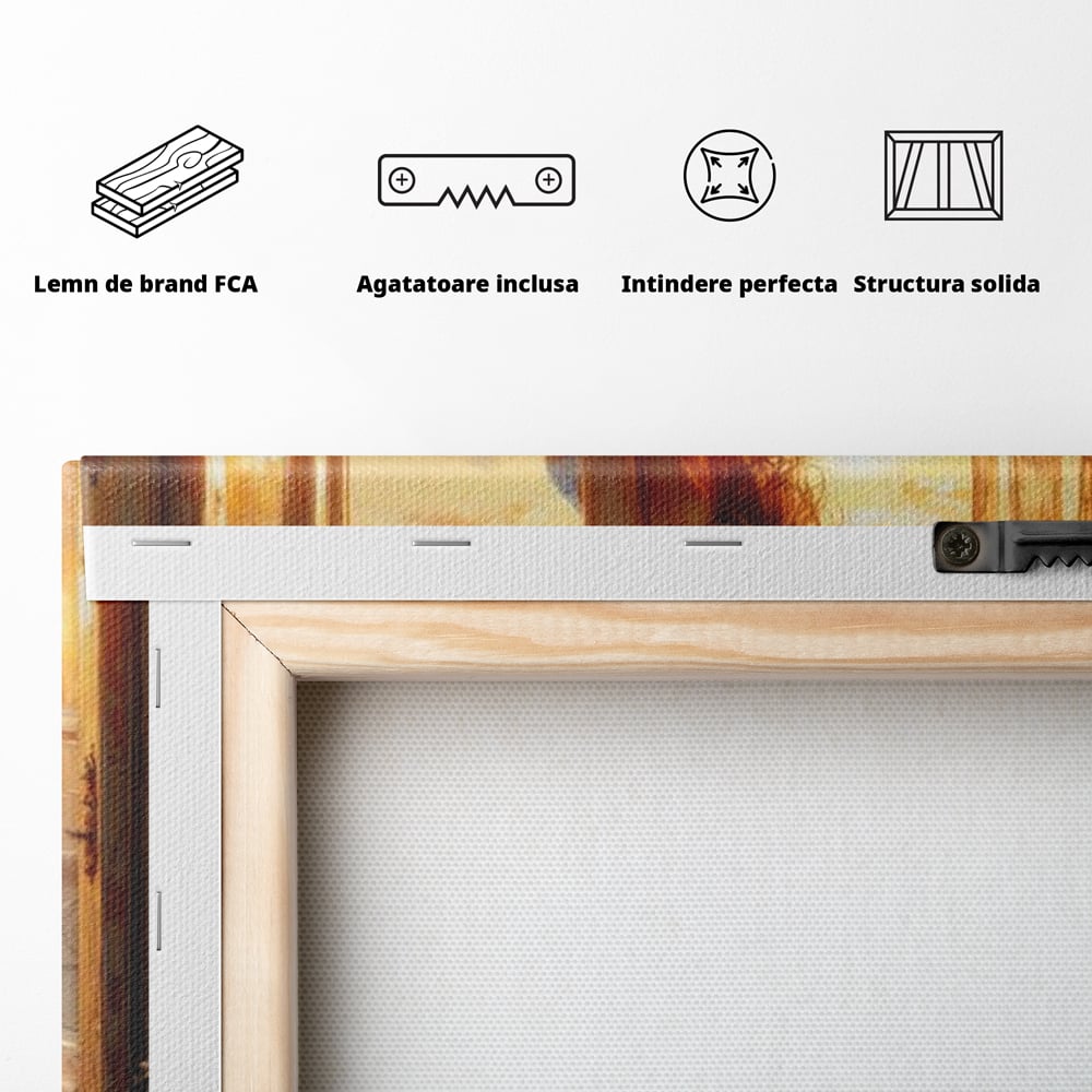 Tablou Canvas Premium, LuxCanva® G1240, Sclipiri de Dor,  Rasarit, Raza, Seara, Melancolie, Fragil, Frumusete, Vraja, Hipnotic, Diafan, Senzualitate, Emotie, Decoratiune, Zeita, Salon, Living, Dormitor