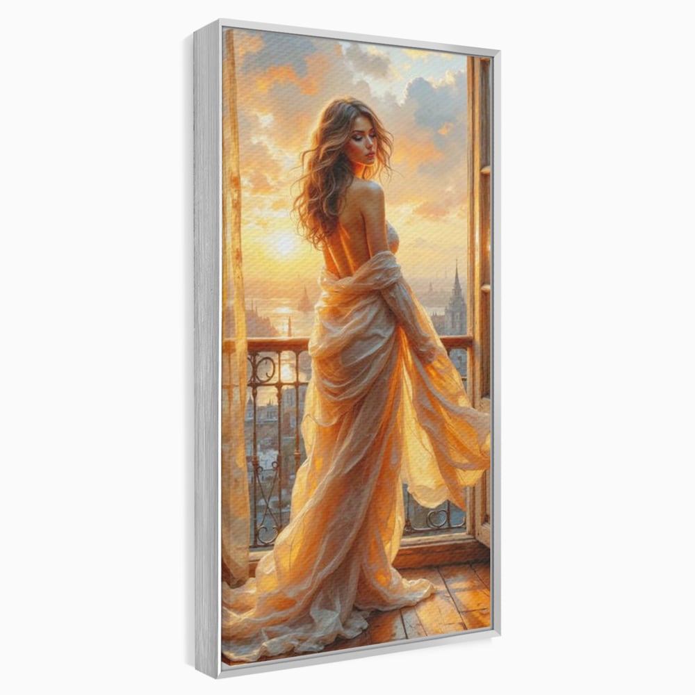 Tablou Canvas Premium, LuxCanva® G1240, Sclipiri de Dor,  Rasarit, Raza, Seara, Melancolie, Fragil, Frumusete, Vraja, Hipnotic, Diafan, Senzualitate, Emotie, Decoratiune, Zeita, Salon, Living, Dormitor