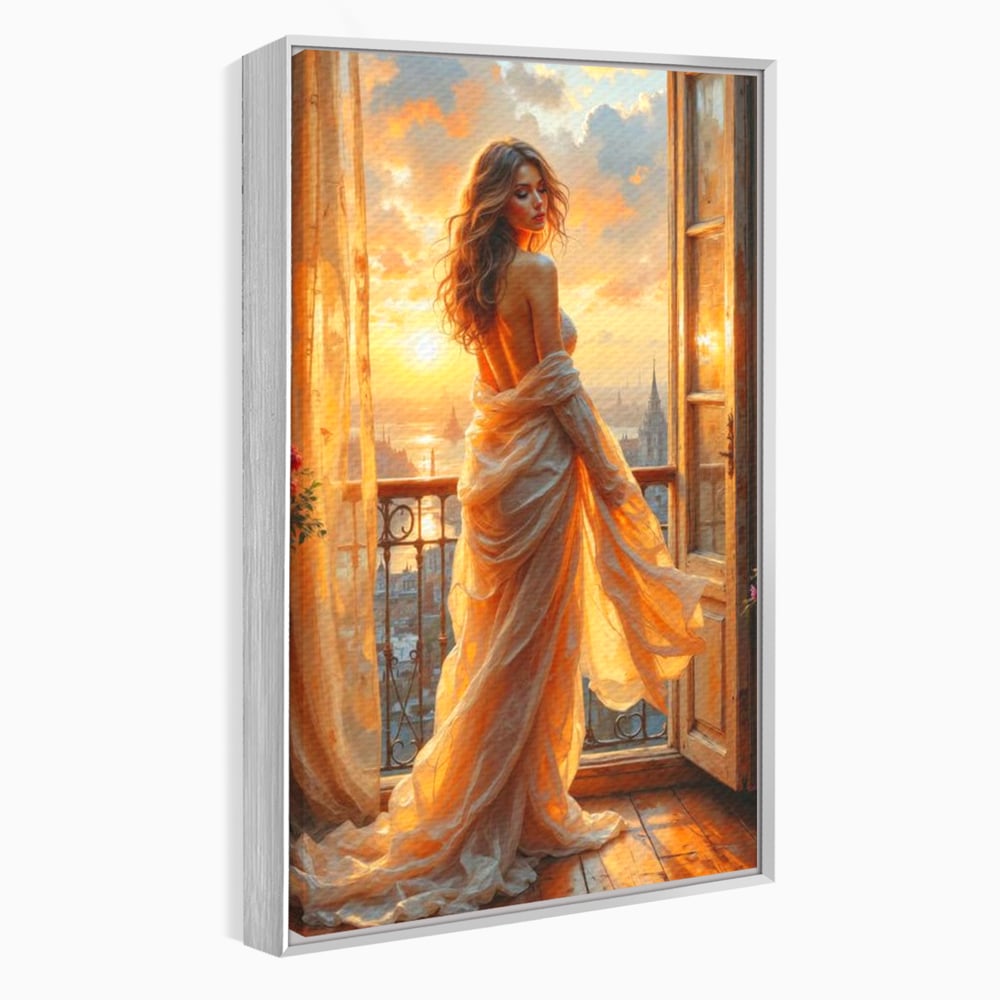 Tablou Canvas Premium, LuxCanva® G1240, Sclipiri de Dor,  Rasarit, Raza, Seara, Melancolie, Fragil, Frumusete, Vraja, Hipnotic, Diafan, Senzualitate, Emotie, Decoratiune, Zeita, Salon, Living, Dormitor