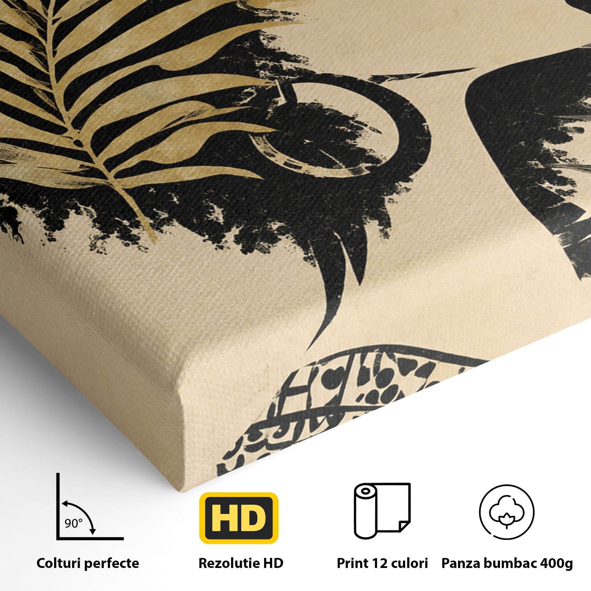 Tablou Canvas Premium LuxCanva® G1246, Silueta Eleganta Afro, Silueta, Femeie, Arta, Portret, Birou, Culori Vibrante