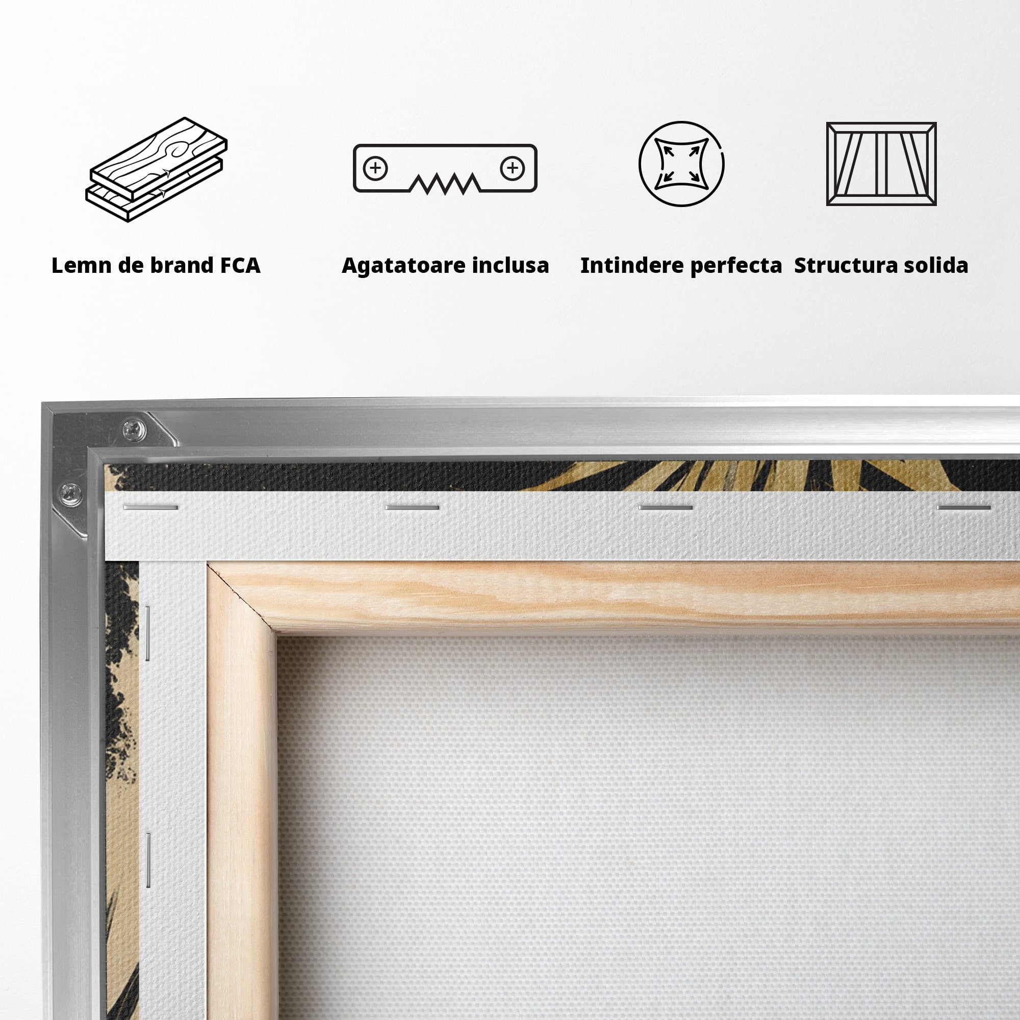 Tablou Canvas Premium LuxCanva® G1246, Silueta Eleganta Afro, Silueta, Femeie, Arta, Portret, Birou, Culori Vibrante
