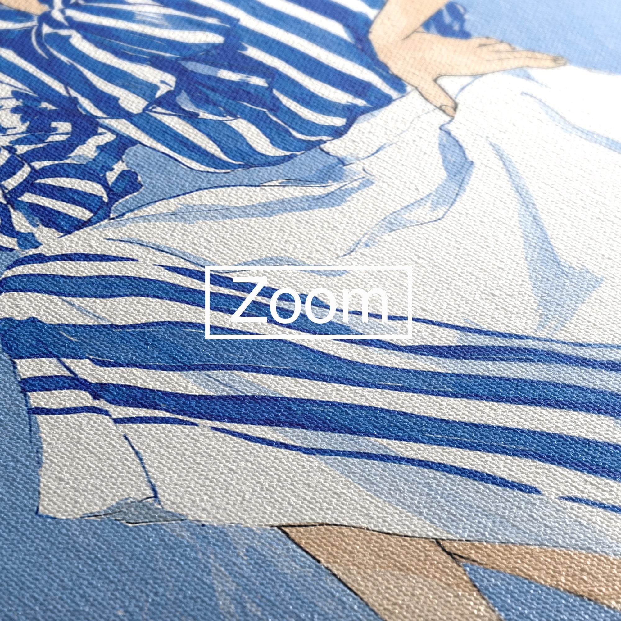 Tablou Canvas Premium LuxCanva® G1247, Femeie Eleganta In Albastru, Femeie, Moda, Eleganta, Birou, Stil, Vacanta, Culori Vibrante