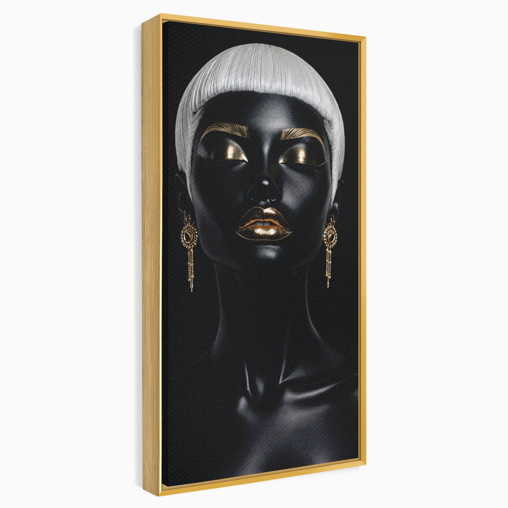 Tablou Canvas Premium LuxCanva® G1248, Portret Elegant, Portret, Eleganta, Arta, Modern, Dormitor, Culori Vibrante