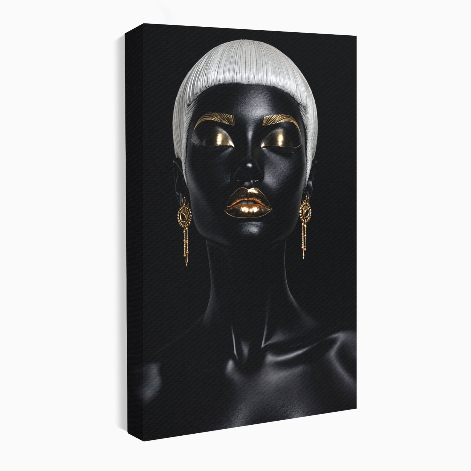 Tablou Canvas Premium LuxCanva® G1248, Portret Elegant, Portret, Eleganta, Arta, Modern, Dormitor, Culori Vibrante