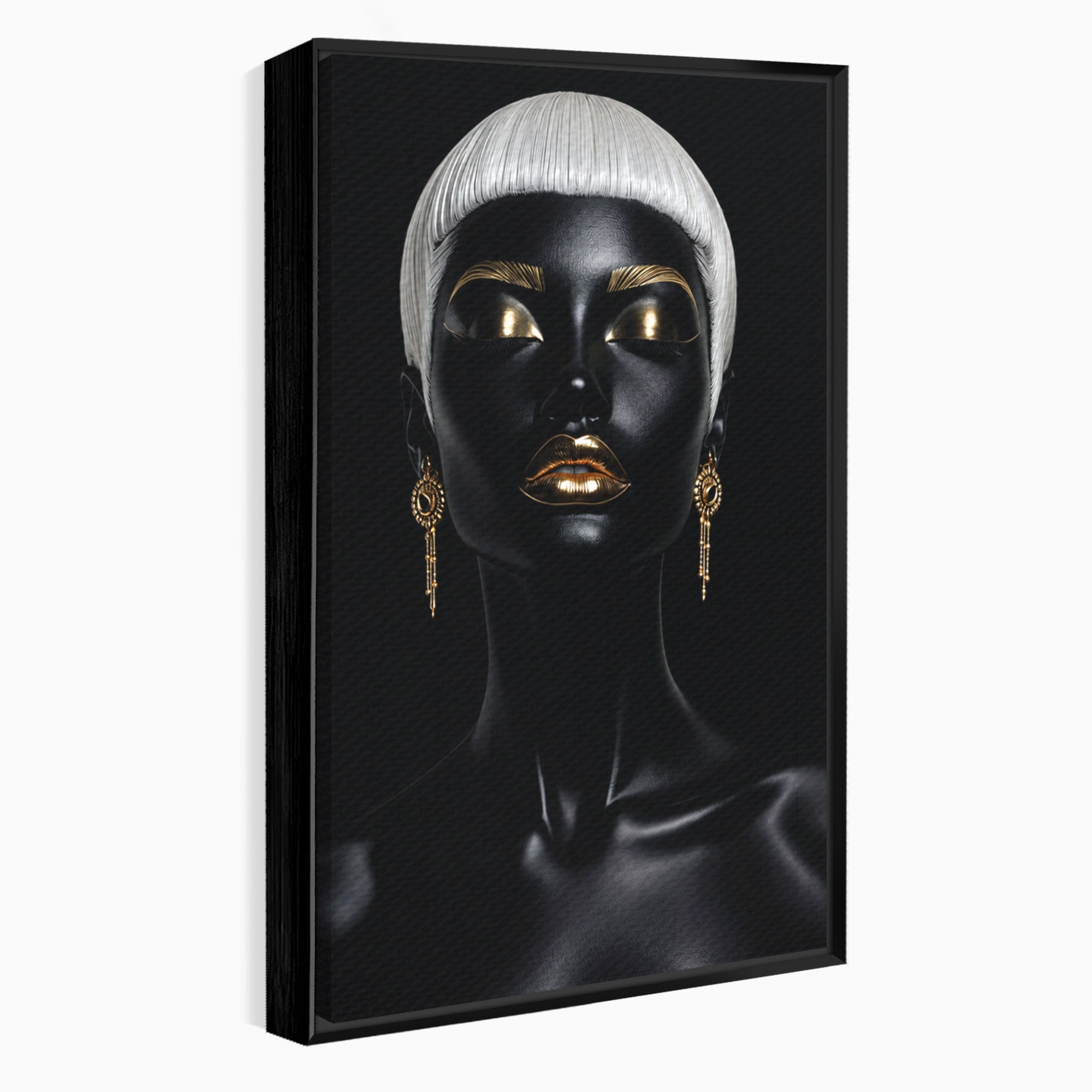Tablou Canvas Premium LuxCanva® G1248, Portret Elegant, Portret, Eleganta, Arta, Modern, Dormitor, Culori Vibrante