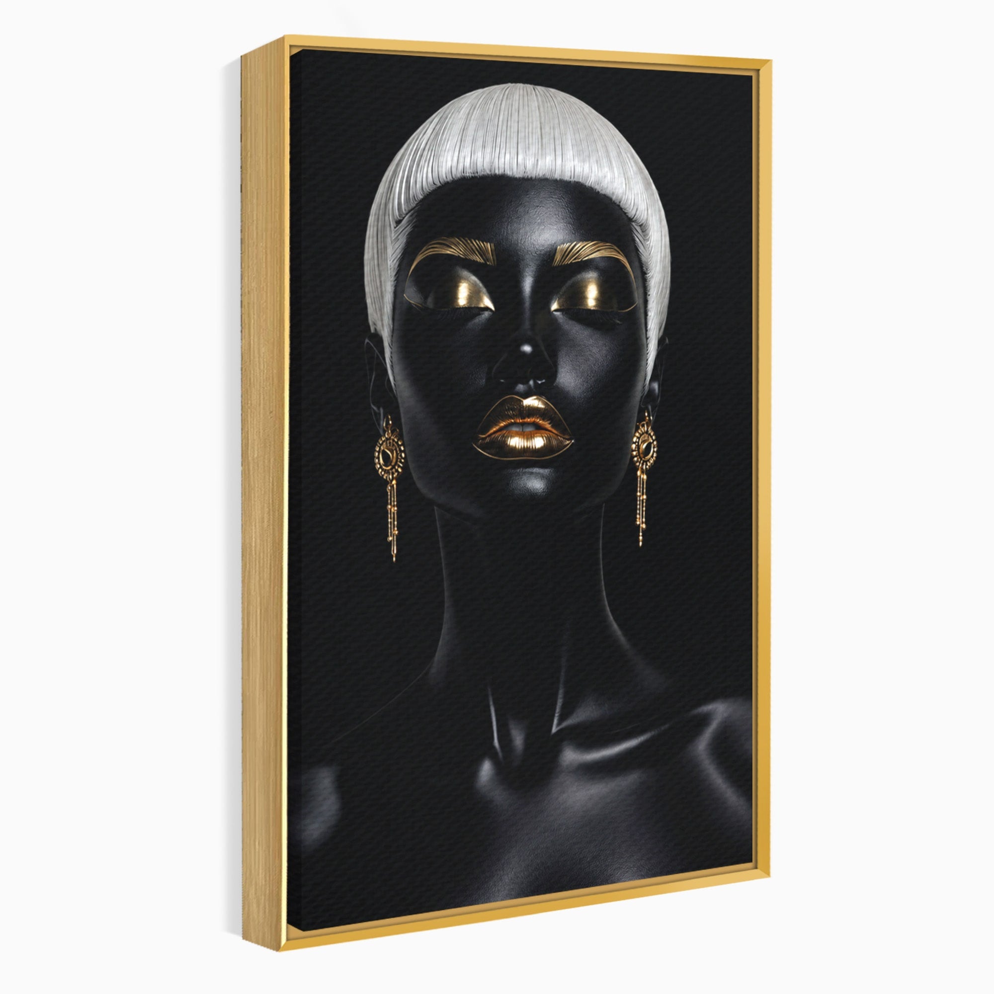 Tablou Canvas Premium LuxCanva® G1248, Portret Elegant, Portret, Eleganta, Arta, Modern, Dormitor, Culori Vibrante