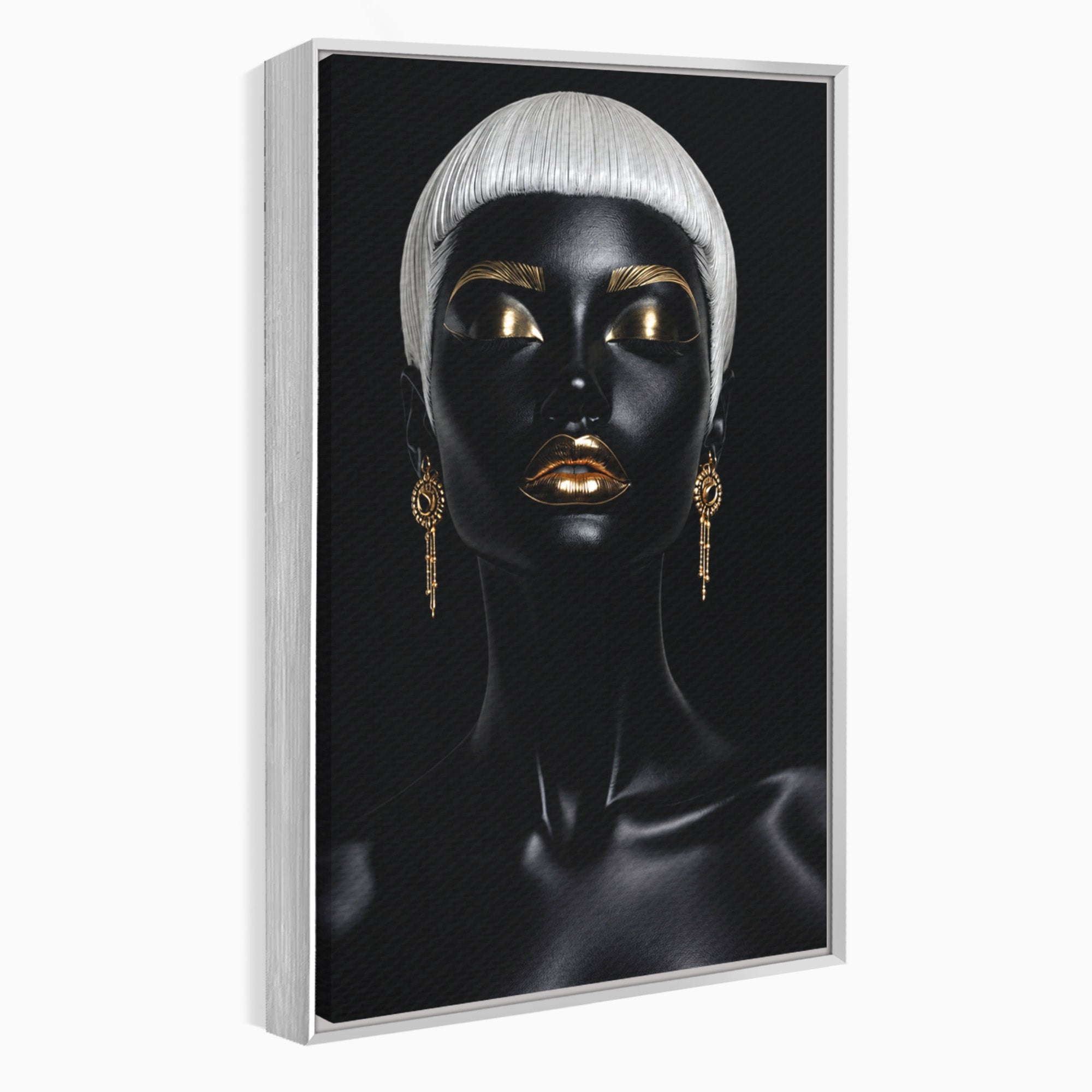 Tablou Canvas Premium LuxCanva® G1248, Portret Elegant, Portret, Eleganta, Arta, Modern, Dormitor, Culori Vibrante