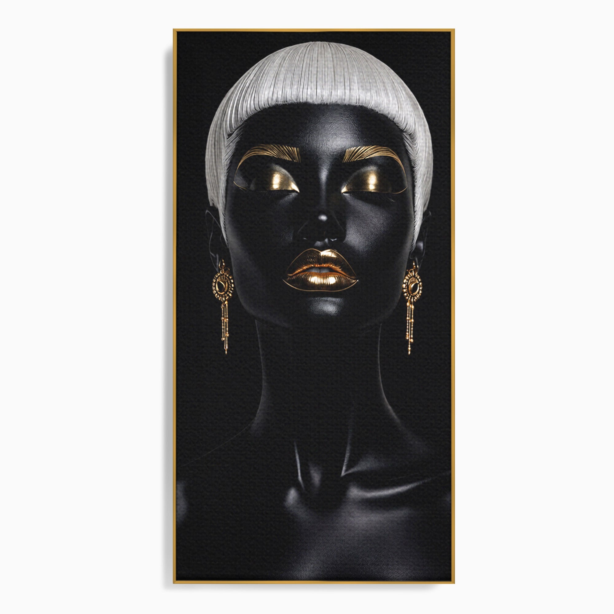 Tablou Canvas Premium LuxCanva® G1248, Portret Elegant, Portret, Eleganta, Arta, Modern, Dormitor, Culori Vibrante