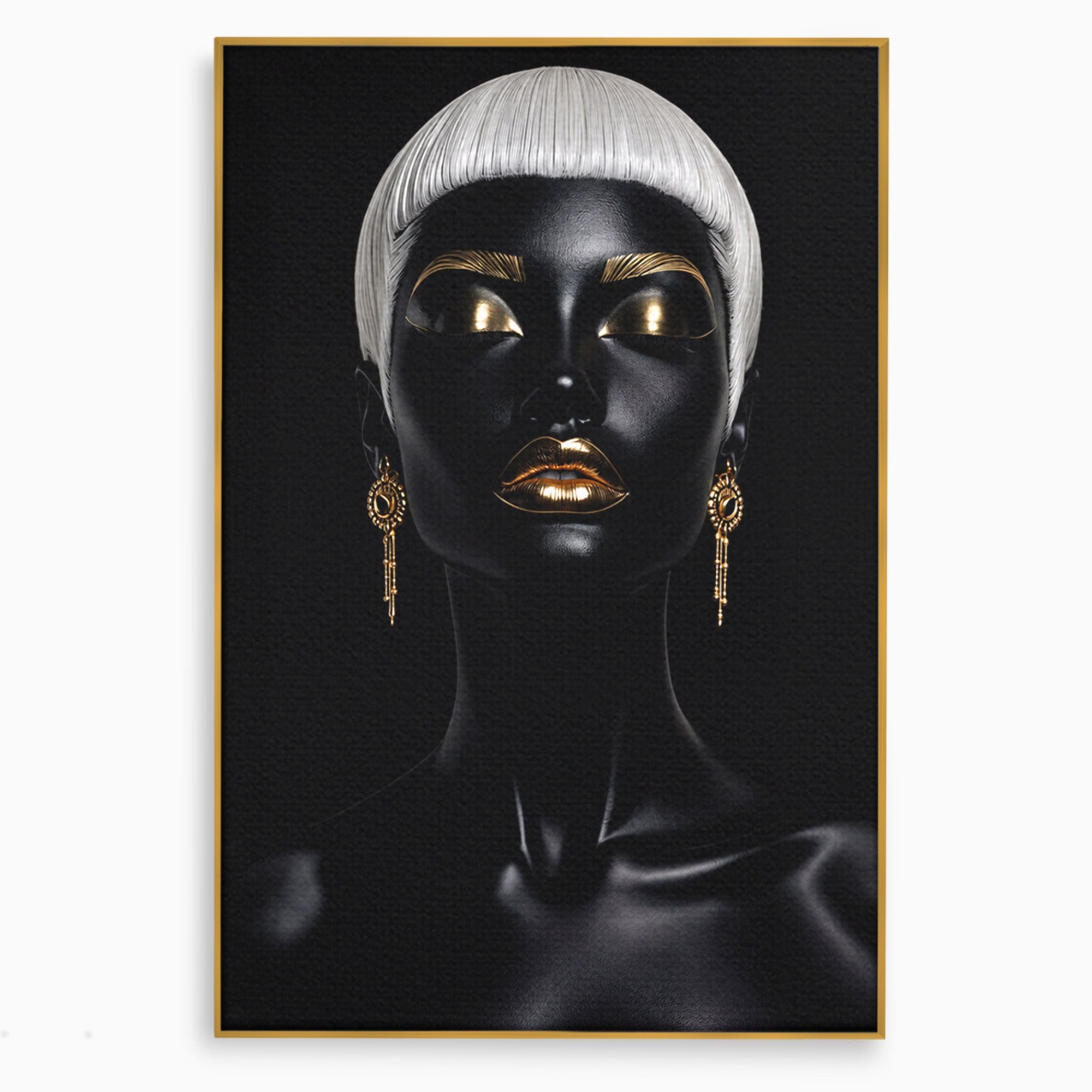 Tablou Canvas Premium LuxCanva® G1248, Portret Elegant, Portret, Eleganta, Arta, Modern, Dormitor, Culori Vibrante