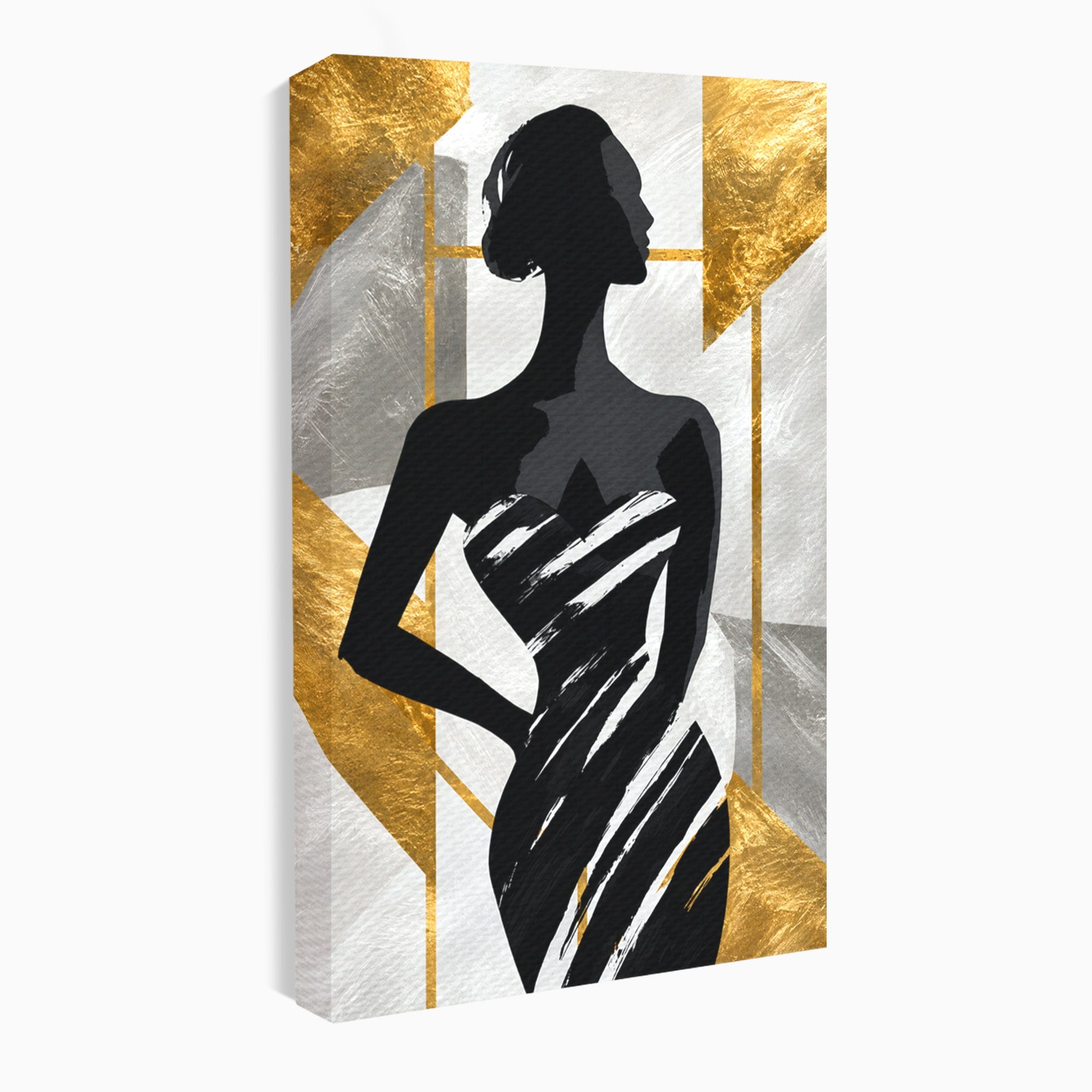 Tablou Canvas Premium LuxCanva® G1249, Silueta Eleganta, Silueta, Eleganta, Abstract, Birou, Dormitor, Culori Vibrante