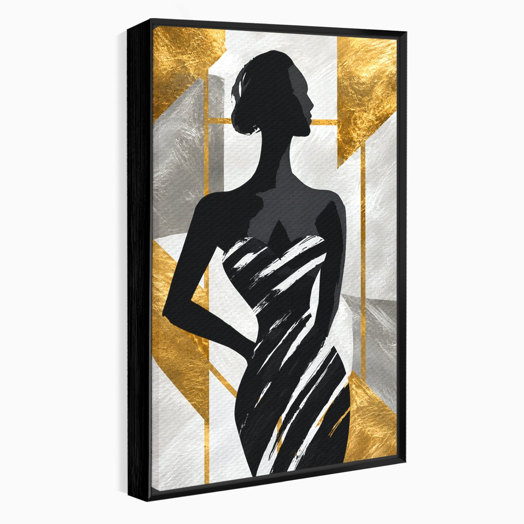 Tablou Canvas Premium LuxCanva® G1249, Silueta Eleganta, Silueta, Eleganta, Abstract, Birou, Dormitor, Culori Vibrante