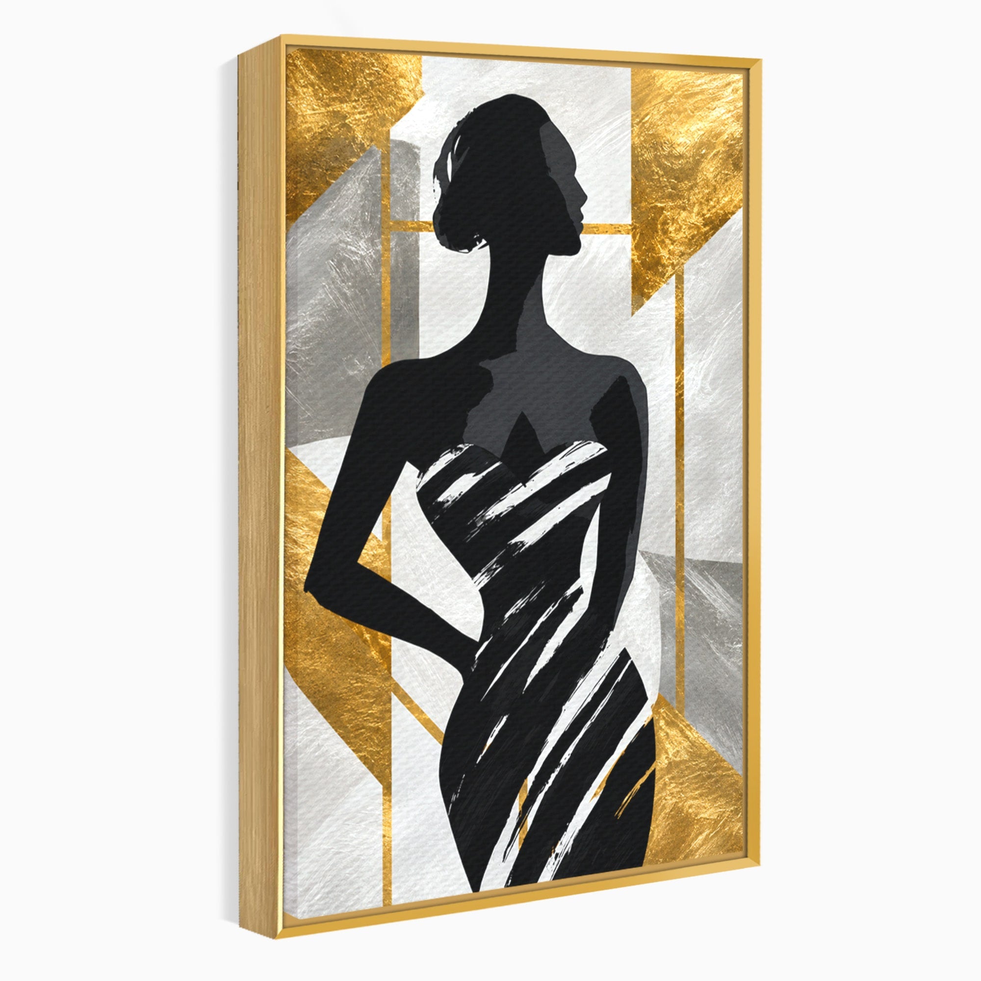 Tablou Canvas Premium LuxCanva® G1249, Silueta Eleganta, Silueta, Eleganta, Abstract, Birou, Dormitor, Culori Vibrante