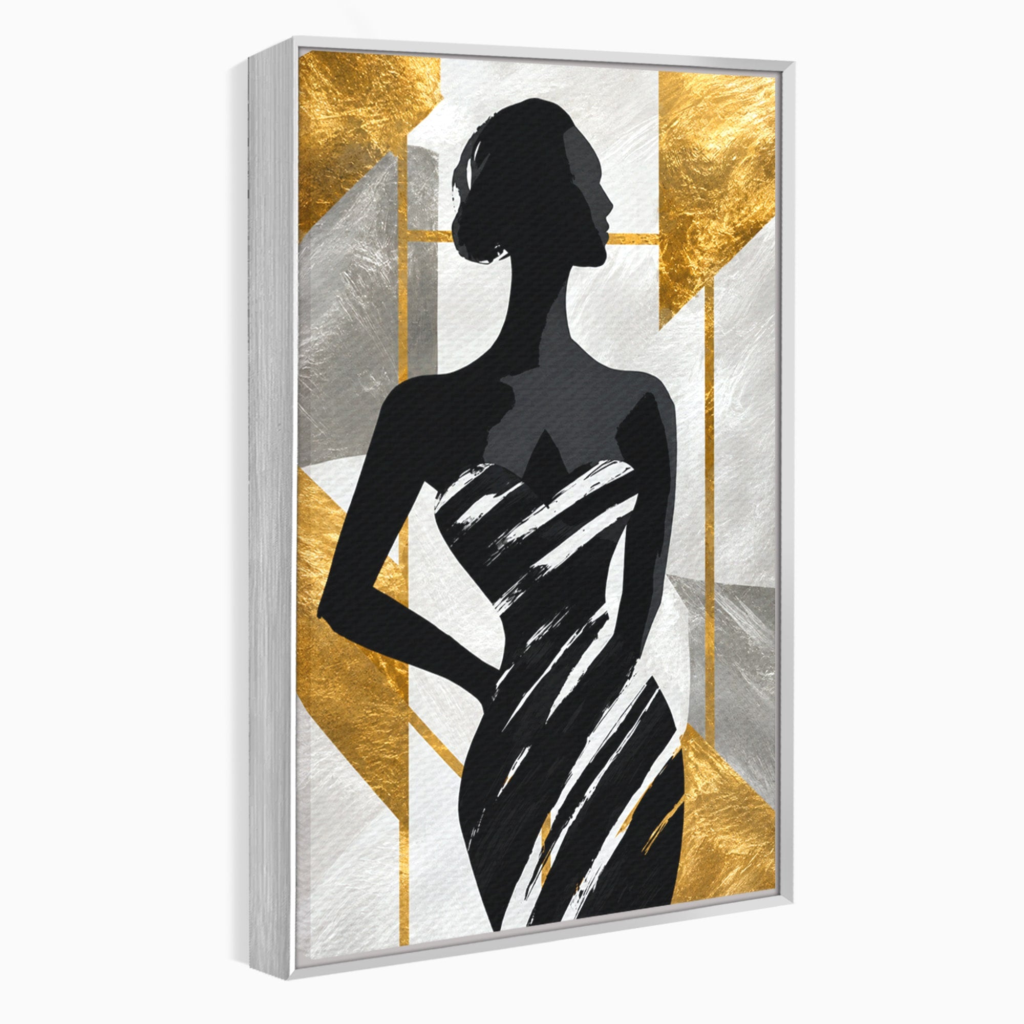 Tablou Canvas Premium LuxCanva® G1249, Silueta Eleganta, Silueta, Eleganta, Abstract, Birou, Dormitor, Culori Vibrante