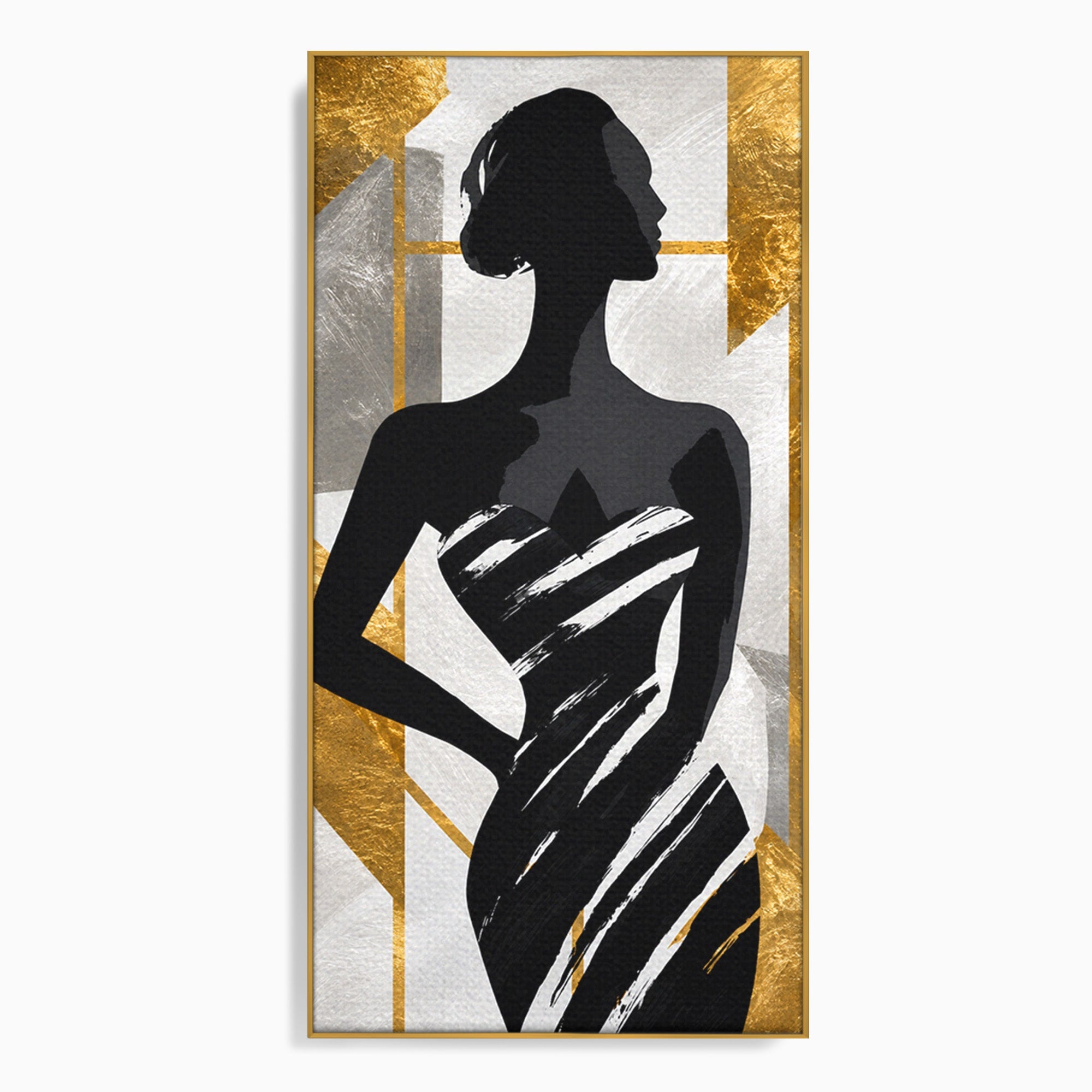 Tablou Canvas Premium LuxCanva® G1249, Silueta Eleganta, Silueta, Eleganta, Abstract, Birou, Dormitor, Culori Vibrante
