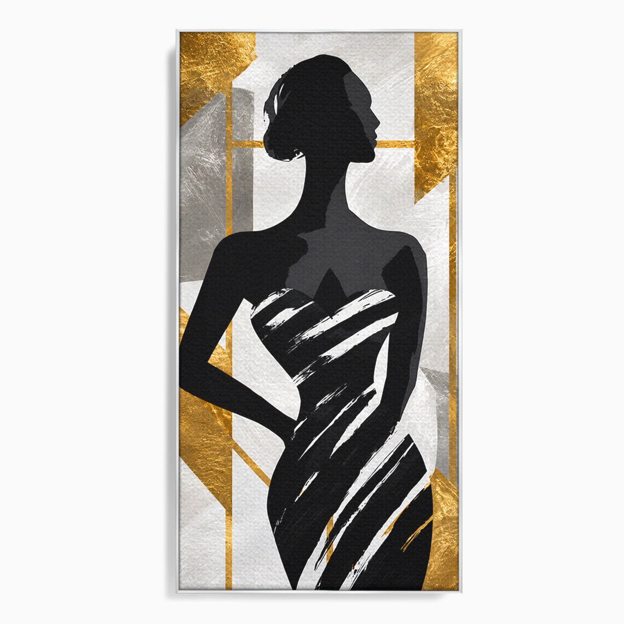 Tablou Canvas Premium LuxCanva® G1249, Silueta Eleganta, Silueta, Eleganta, Abstract, Birou, Dormitor, Culori Vibrante
