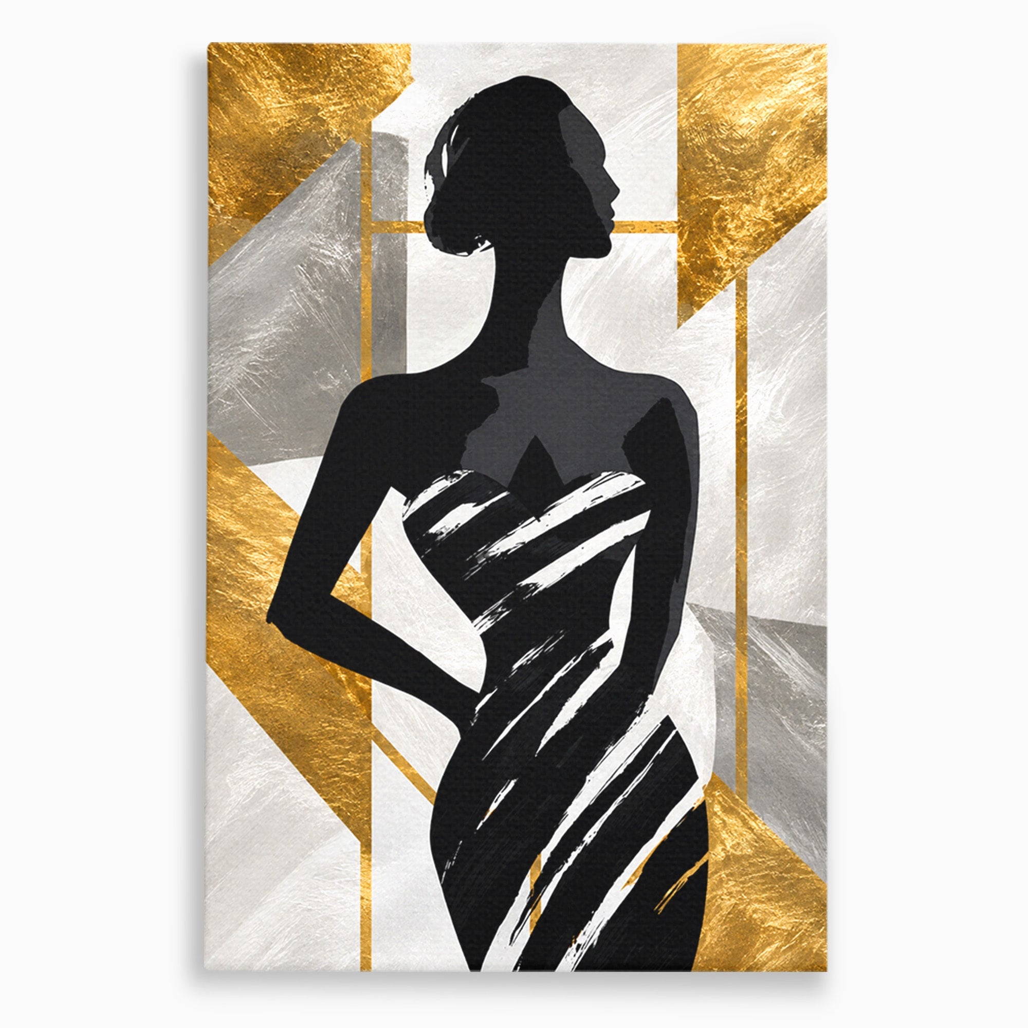 Tablou Canvas Premium LuxCanva® G1249, Silueta Eleganta, Silueta, Eleganta, Abstract, Birou, Dormitor, Culori Vibrante